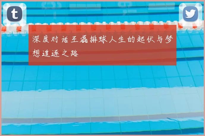 深度对话王磊排球人生的起伏与梦想追逐之路